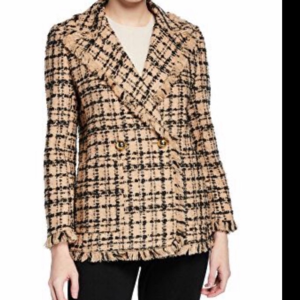 Kate spade tweed double breasted jacket 6